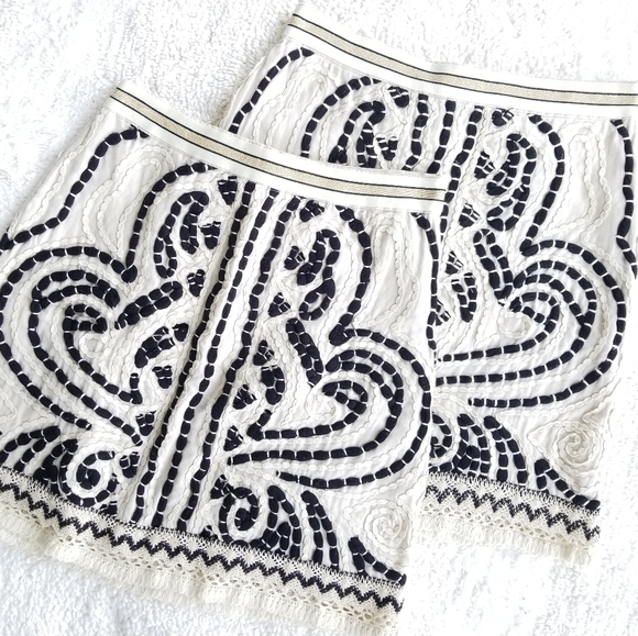 🔥LAST 1🔥NWT ANTHROPOLOGIE BOHO TEXTURED MINI SKIRT - Picture 2 of 8